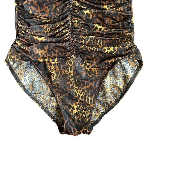 MiracleSuit One Piece Ruched Leopard Print Swimsuit 12 - Picture 3 of 7